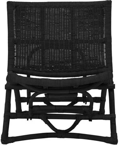 BLOOMINGVILLE Baz loungestol, foldbar - sort rattan